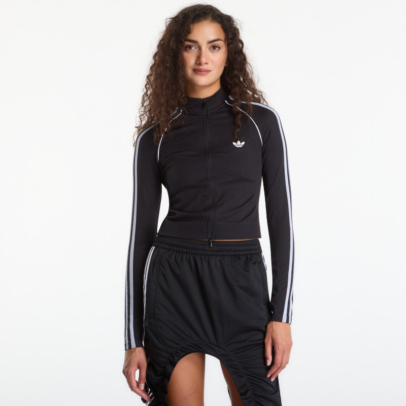 adidas Essentials 3 Stripes Seamless Tracktop Black