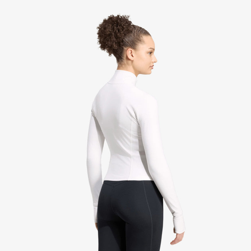 adidas 3-stripes Studio Zip Through Jacket Chalk White