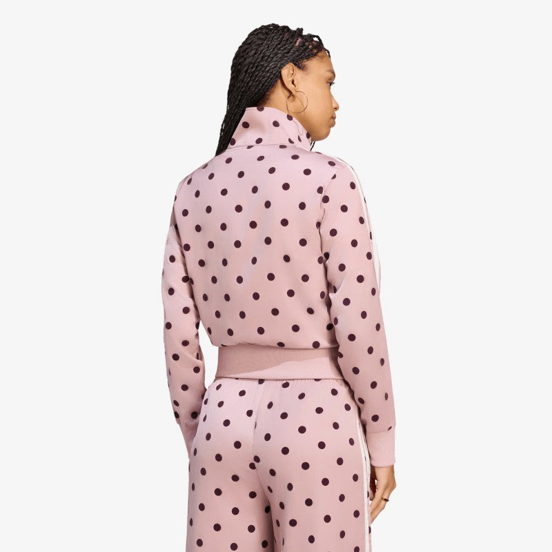 adidas Satin Polka Dots Tt Track Top Dual Lilac