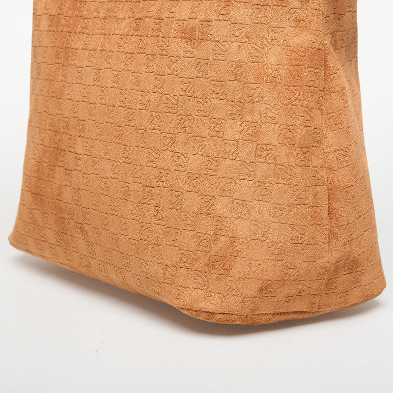 Jordan Jam Suede Monogram Tote Cognac