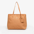 Jordan Jam Suede Monogram Tote Cognac
