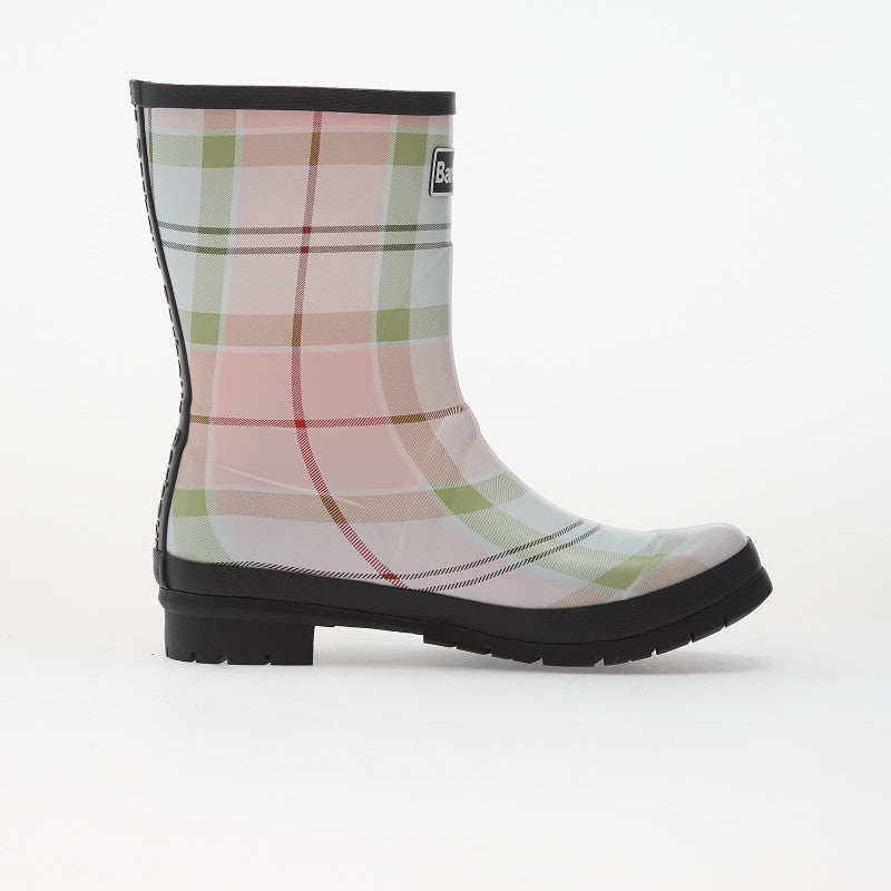 Barbour Banbury Wellington Boots Cherry Blossom Tartan