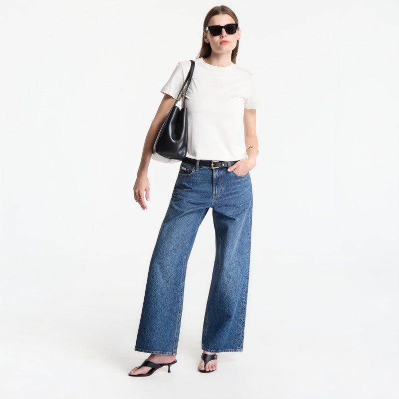Calvin Klein Ss 20S Jersey Emblem Crew Tee Tofu