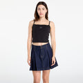 Calvin Klein Jeans Woven Label Rib Crop Black