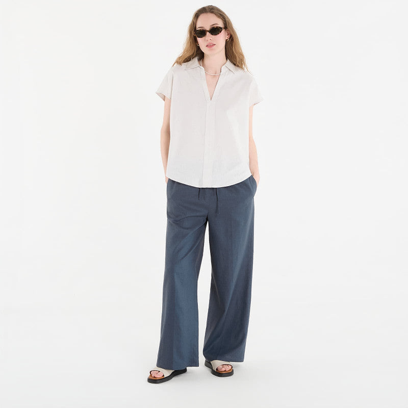 Calvin Klein Jeans Linen Weekend Casual Pant Biloxi Blues