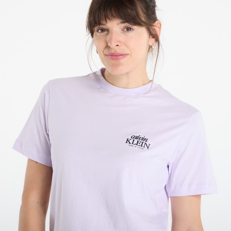 Calvin Klein Jeans Ss Boxy Graphic T-Shirt Island Lilac