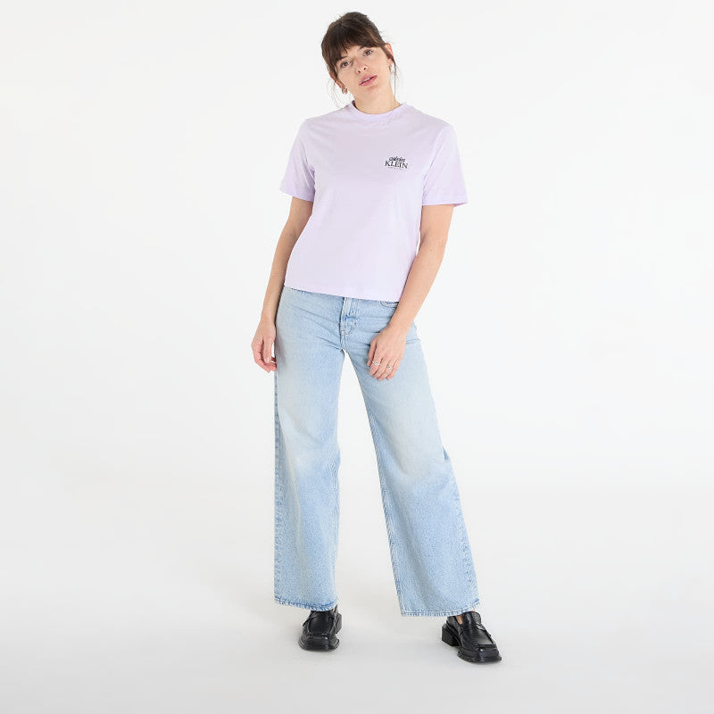 Calvin Klein Jeans Ss Boxy Graphic T-Shirt Island Lilac