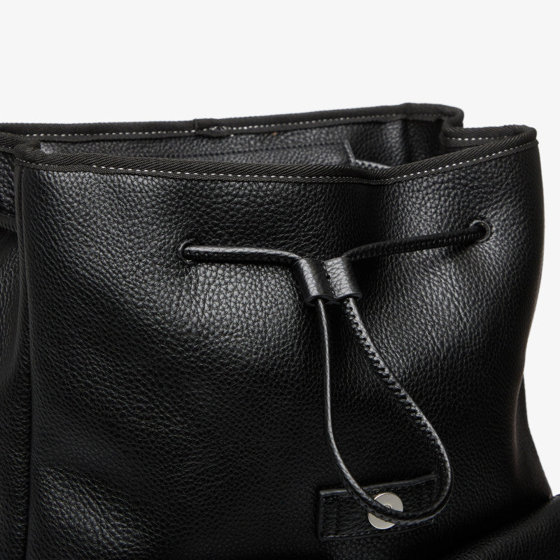 Calvin Klein Bold Pebble Flap Backpack Black