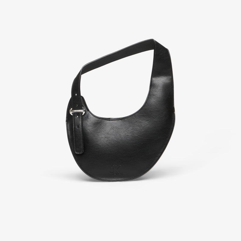 Calvin Klein Asym Buckle Shoulder Bag Black