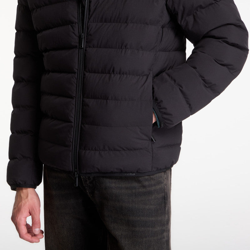 Calvin Klein Ls Classic Ltwt Nylon Puffer Jacket Black