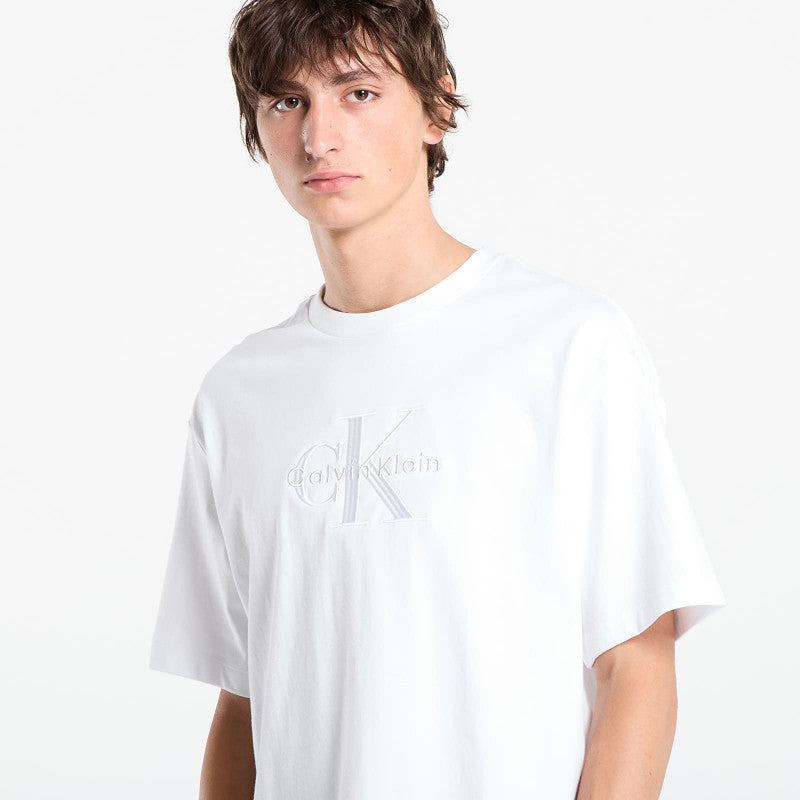 Calvin Klein Hi Low Emb 16S Jersey Tee White
