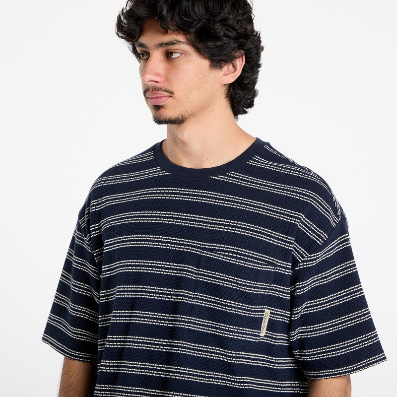 Calvin Klein Jeans Short Sleeve Stripe Relaxed Tee Night Sky