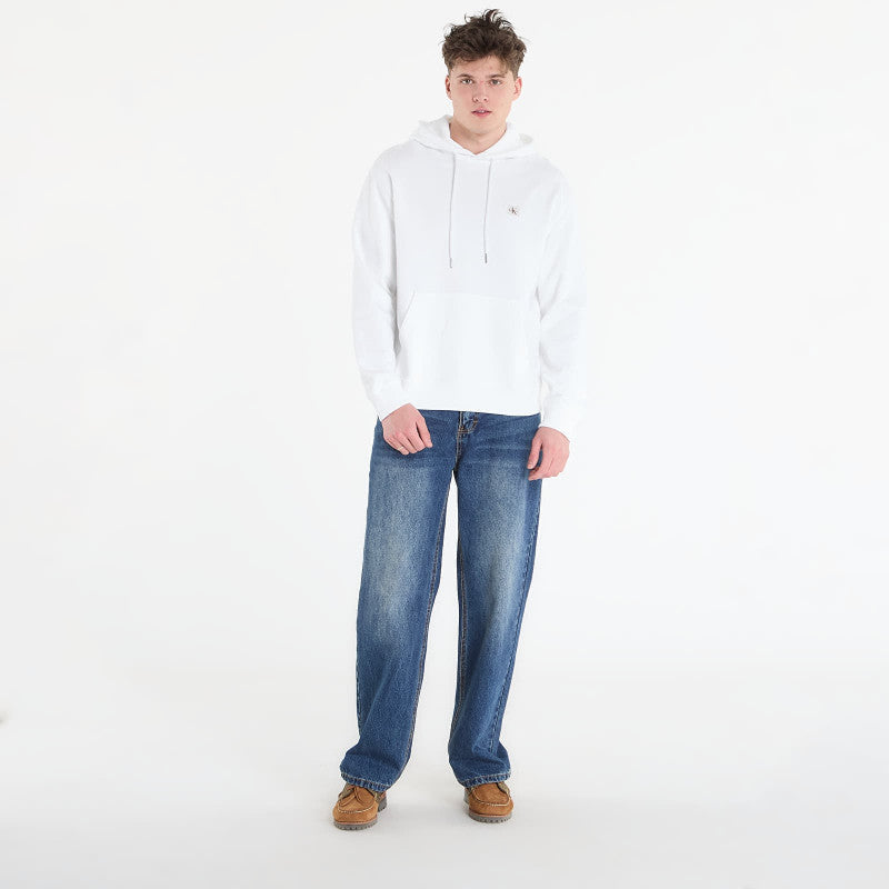 Calvin Klein Jeans Ls Eu 350Terry Badge Hoodie Bright White