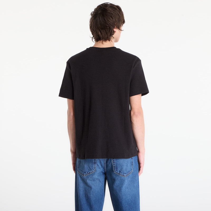 Calvin Klein Jeans Ss Waffle Badge Crew Tee Black