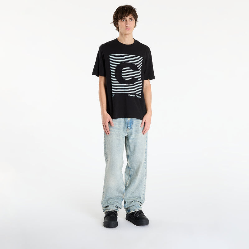 Calvin Klein Jeans Ss 20S Io Ck Speaker Graphic Tee Black