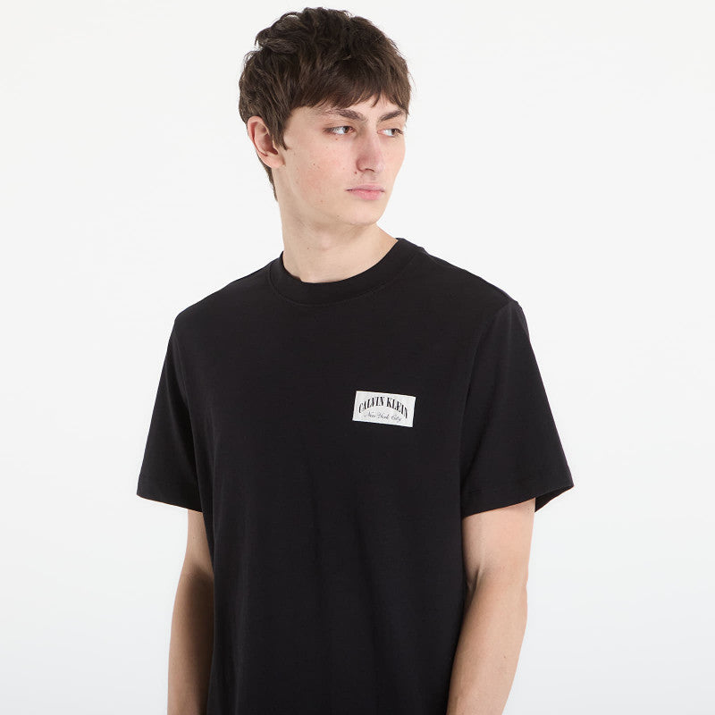Calvin Klein Jeans Ss 20S Easy Collegiate Tee Black
