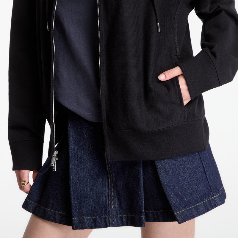 Calvin Klein LS Prm Tery Script FZ Hoodie Black