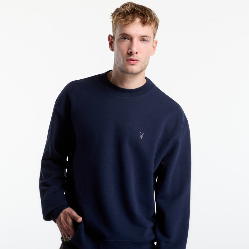 AllSaints Asher Crew Sapphire Blue