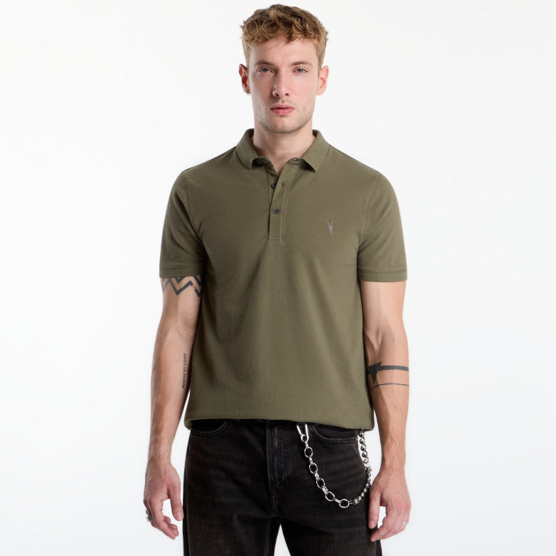 AllSaints Reform Ss Polo Wild Green