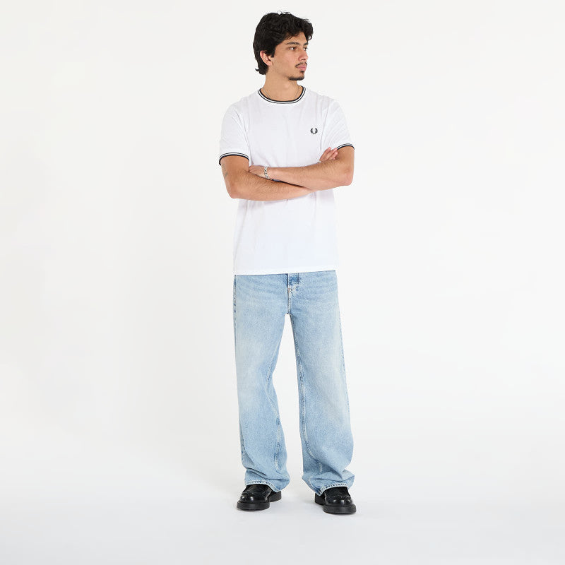FRED PERRY Twin Tipped T-Shirt White