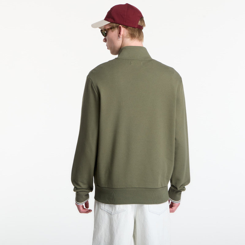 Fred Perry Half Zip Sweatshirt Green