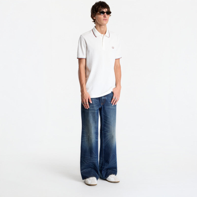 FRED PERRY Twin Tipped Fred Perry Shirt White