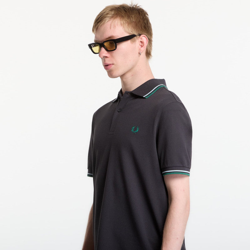 Fred Perry Twin Tipped Fred Perry Shirt Anchor Grey