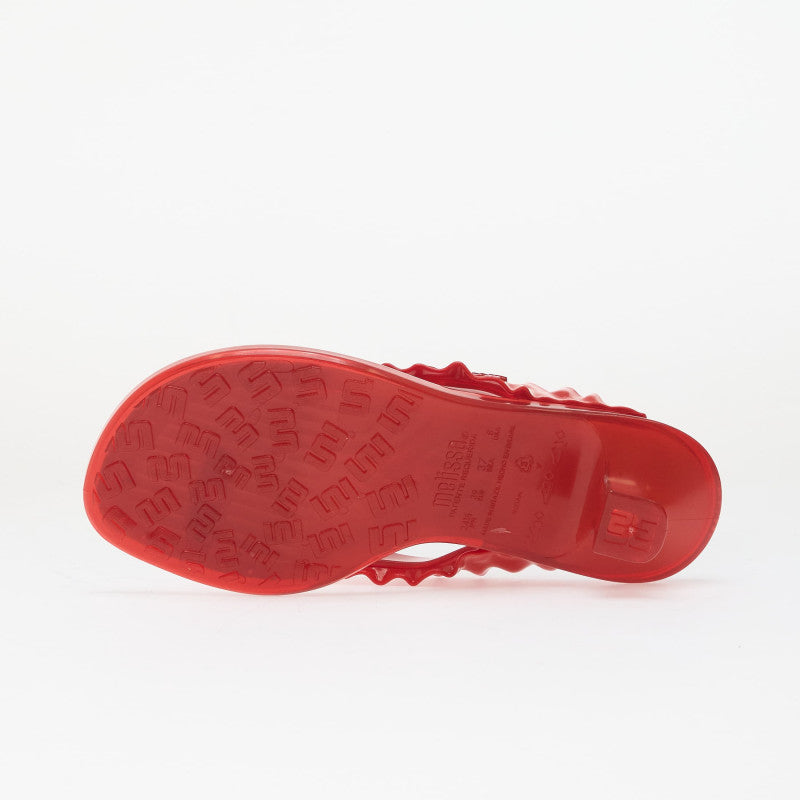 Melissa Thong Kitten Heel + Ganni Ad Red