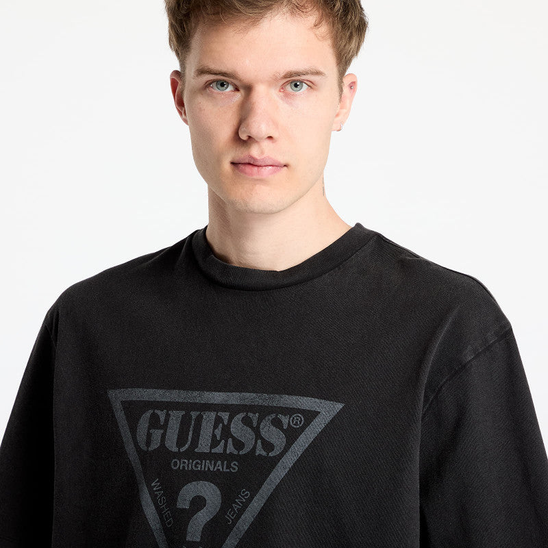 GUESS Originals Go Vintage Triangle Tee Jet Black Multi