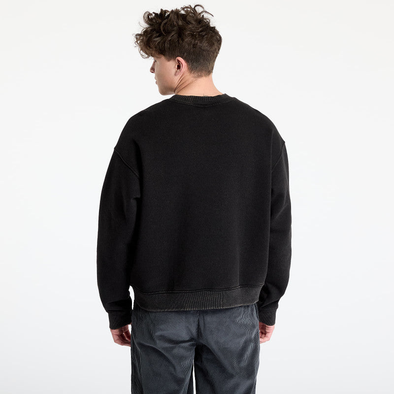 GUESS Go Vintage Triangle Crewneck Jet Black Multi