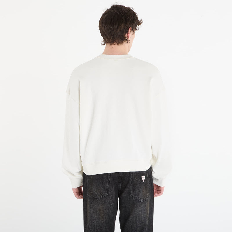 Guess Jeans Boxy Graphic Crew Light Cream
