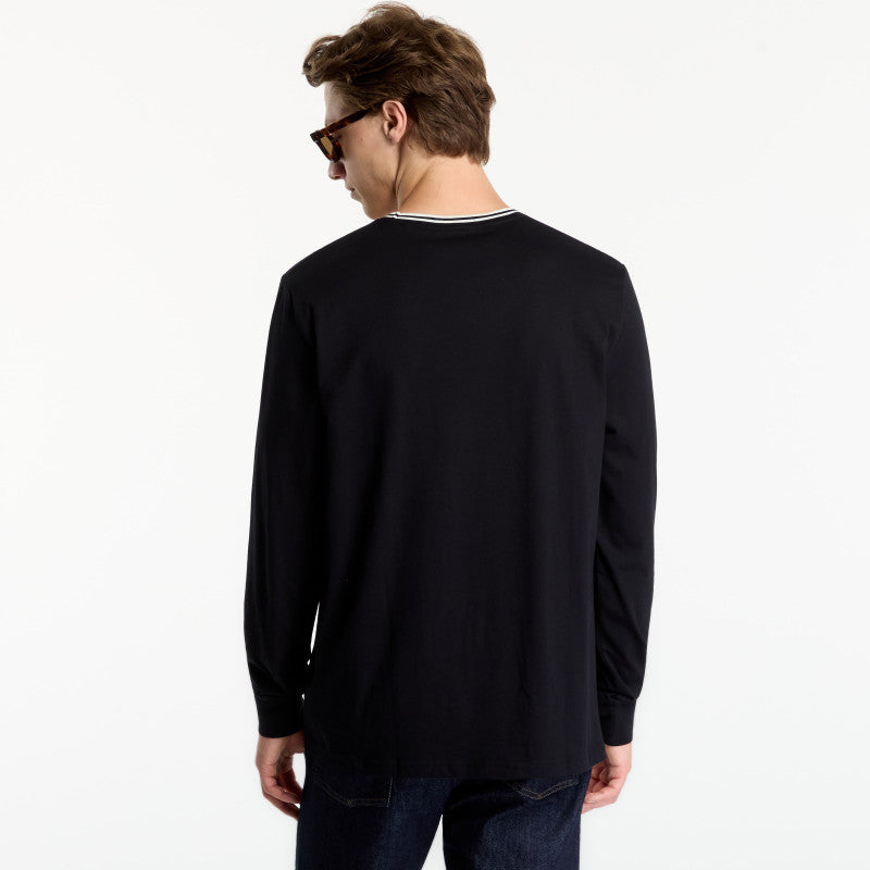 FRED PERRY LS Twin Tipped Black
