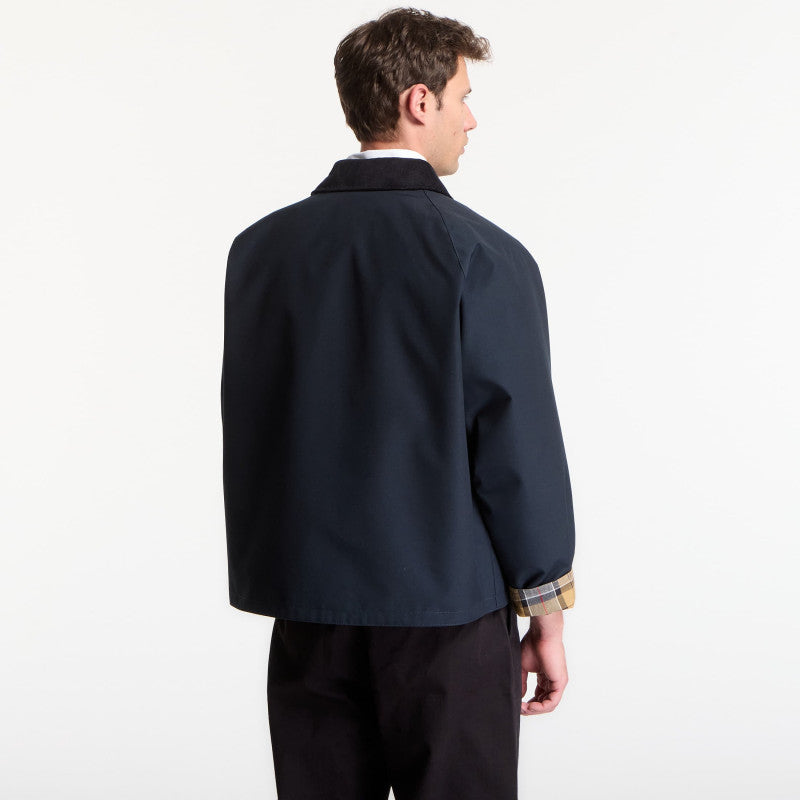 Barbour Oversized Reversible Transporter Jacket Navy