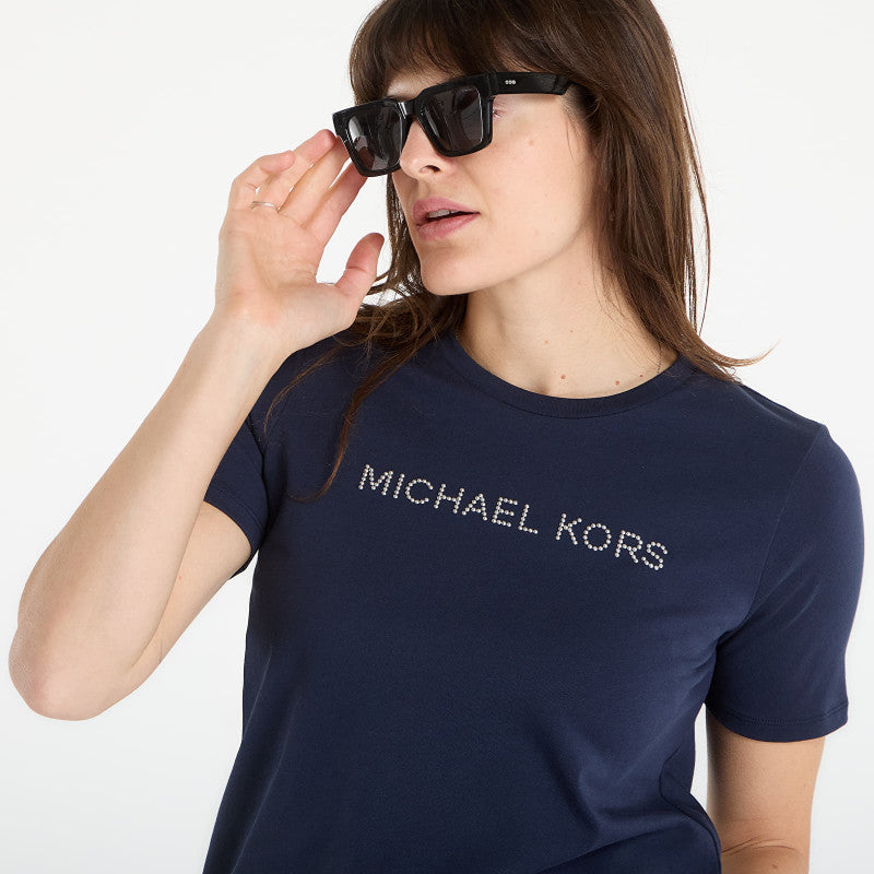 Michael Kors Mk Stud Classic Tee Midnight Blue