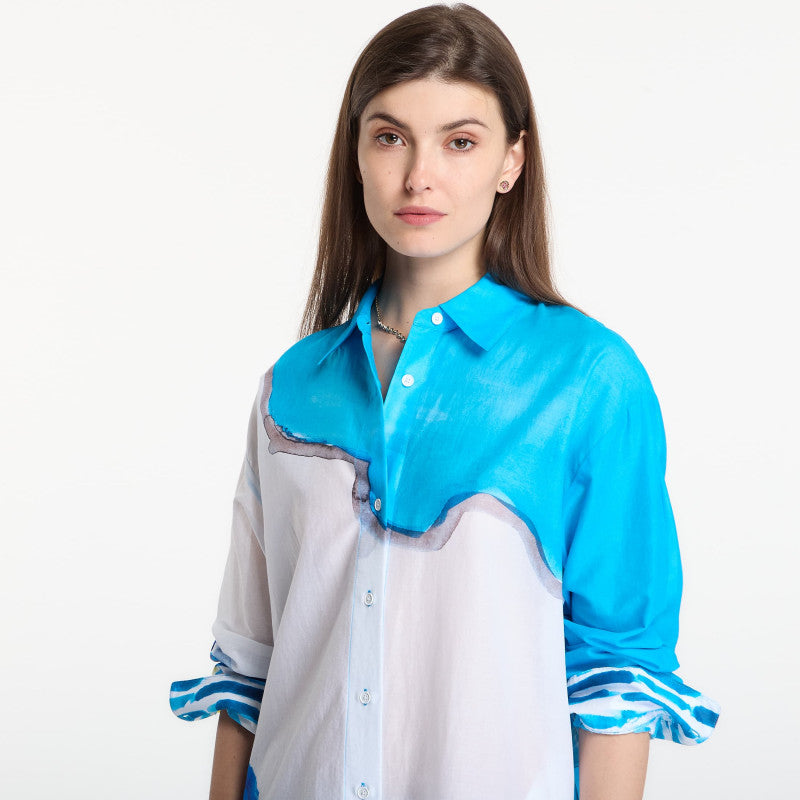 Sukienka Michael Kors X Christina Zimpel Beach Shirt Dress White