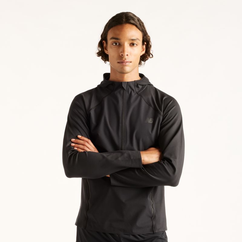 New Balance Reflective n Hoodie Black/ Black Reflective