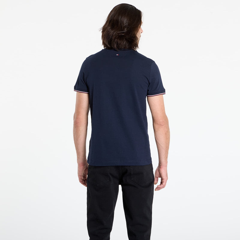 Tommy Hilfiger Tommy Logo Tipped Tee Blue