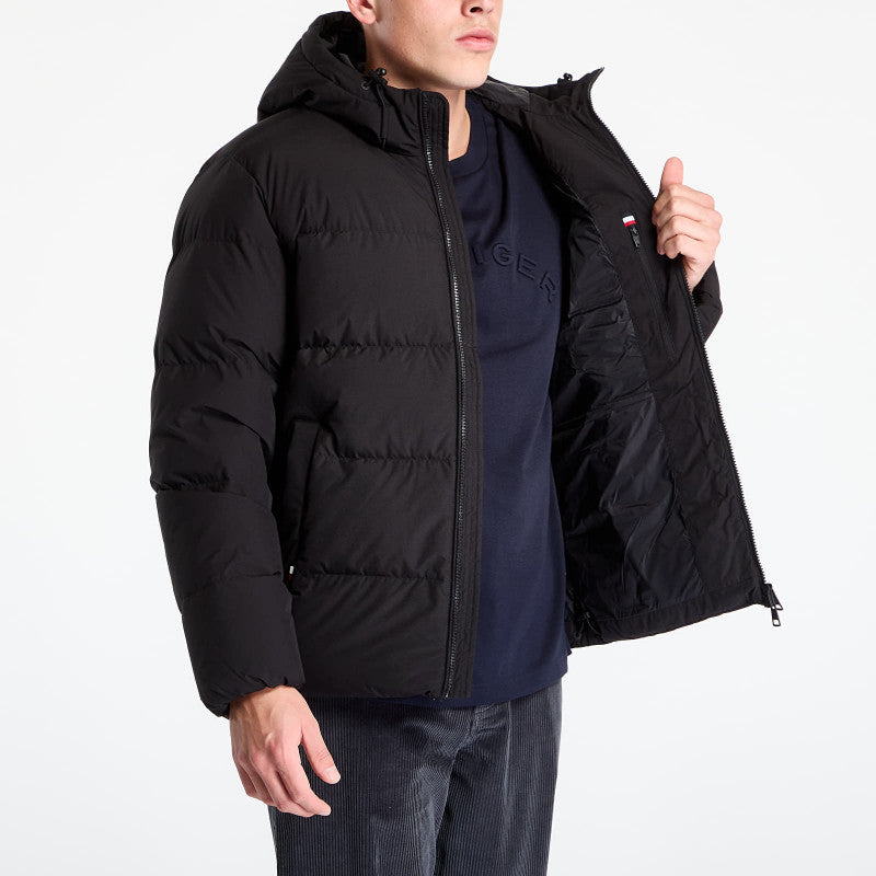 Tommy Hilfiger Down Hooded Puffer Jacket Black