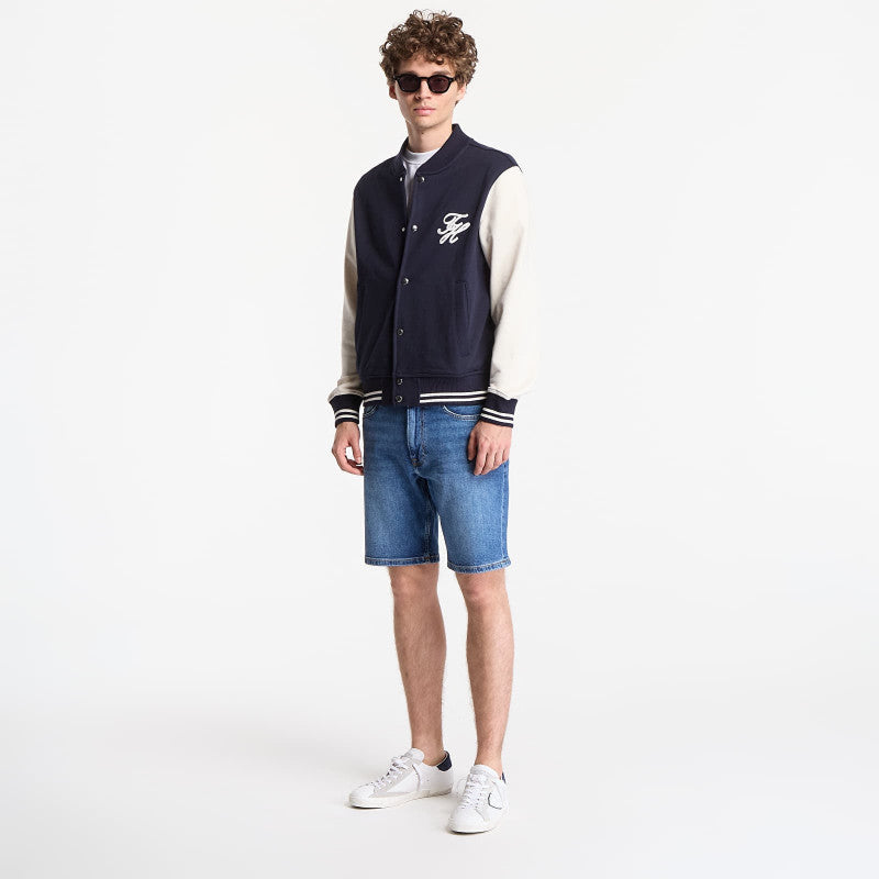 Tommy Hilfiger Script Colorblock Bomber Navy
