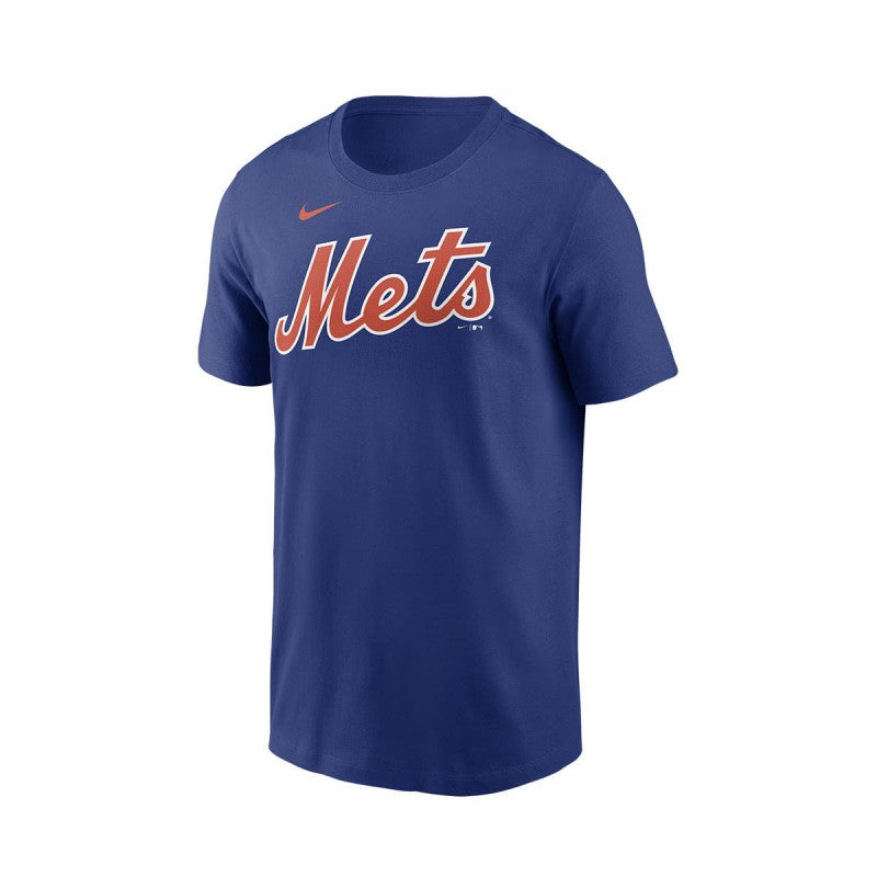 Nike MLB Men's Fuse Wordmark Cotton Tee New York Mets