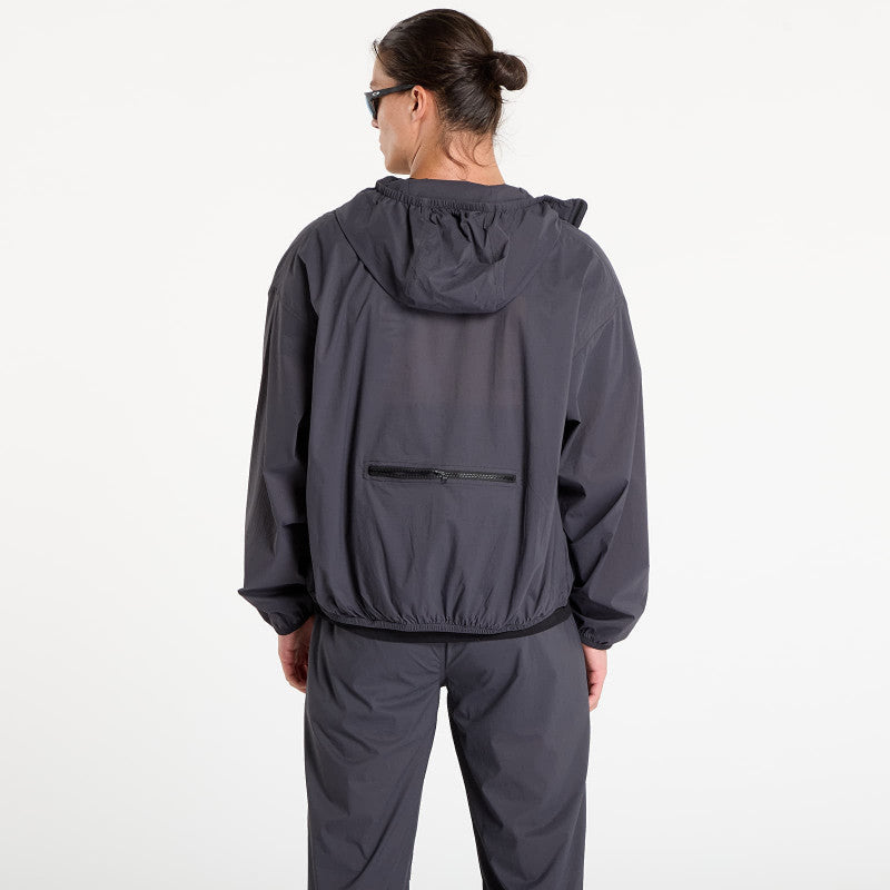 The North Face M Redbox Packable Hooded Wind Jacket Obsidian
