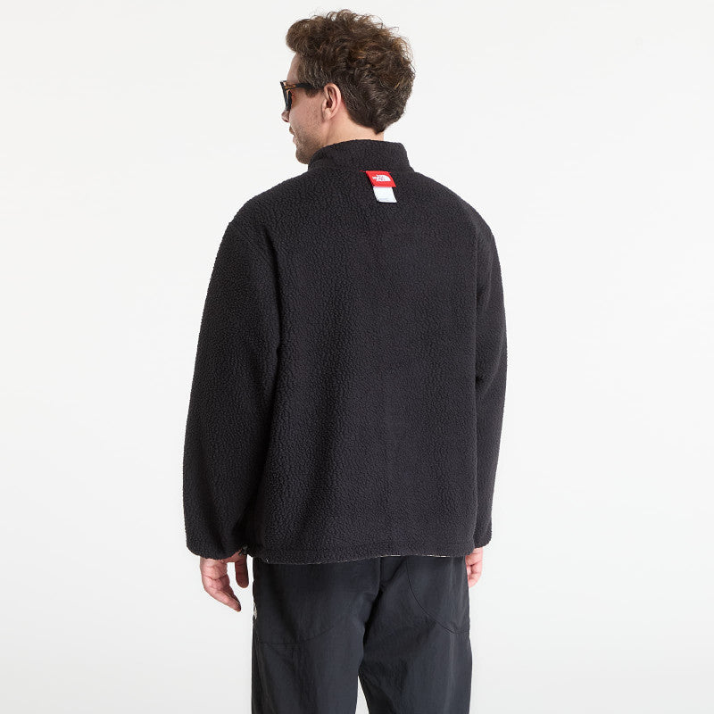 The North Face Redbox Reversible Fleece Jacket Mushroom Grey/ TNF Black