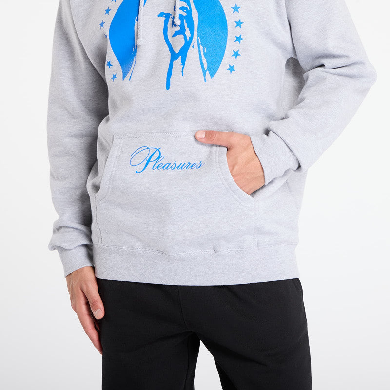 PLEASURES Critic Hoodie Heather Grey