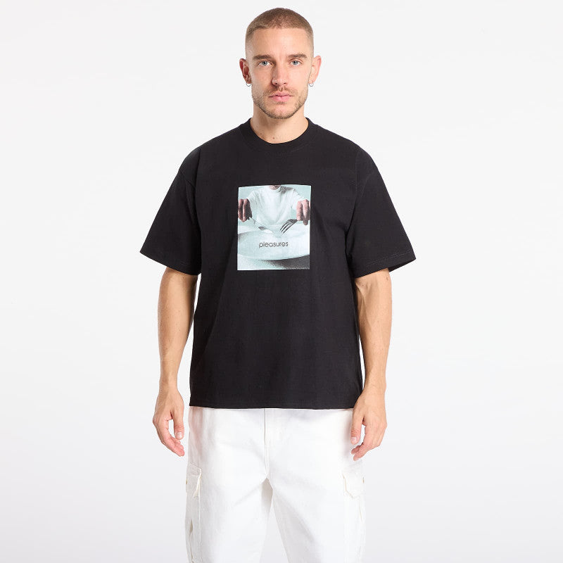 PLEASURES Breakfast T-Shirt Black