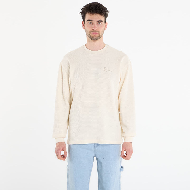 Karl Kani Signature Waffle Longsleeve White