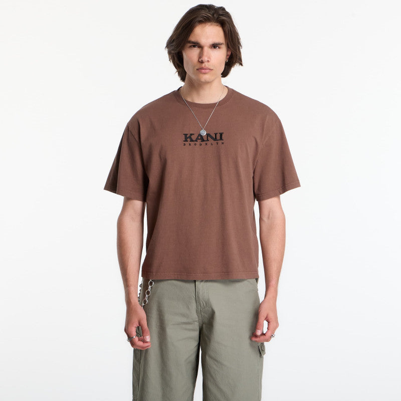 Karl Kani Retro Stencil Boxy T-Shirt Brown