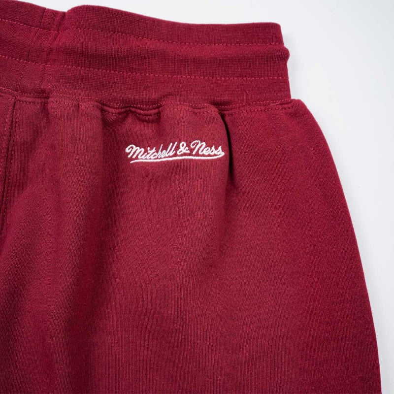 Mitchell & Ness Essentials Fleece Shorts Cabernet