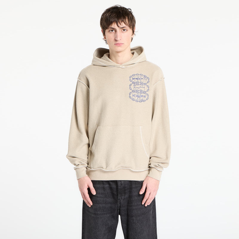 RIPNDIP Linked Up Reverse Stitched Hoodie Khaki