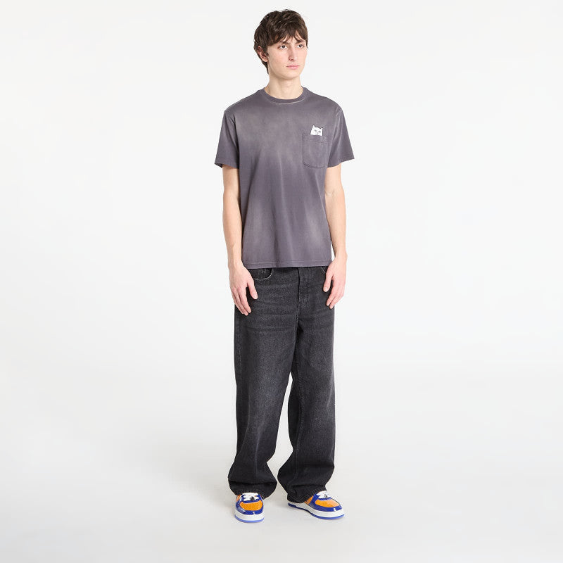 RIPNDIP Lord Nermal Pocket Tee Charcoal Vintage Wash