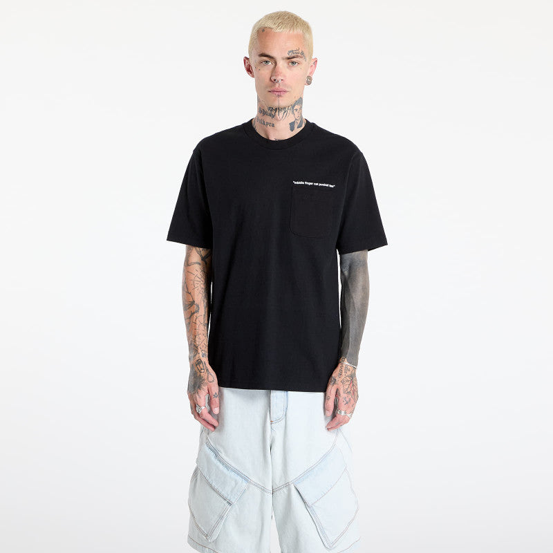 RIPNDIP Middle Finger Cat Pocket Tee Black